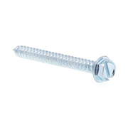 PRIME-LINE Sheet Metal Screw Self-Tap Hex Wsh Head Sltd Dr #8 X 1-1/2in Zinc Plated Steel 50PK 9025267